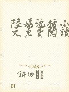 陆嫣沈括小说全文免费阅读