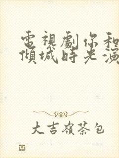 电视剧你和我的倾城时光演员表