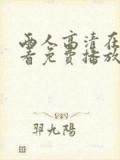 两人高清在线观看免费播放电视剧