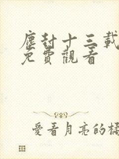 尘封十三载在线免费观看