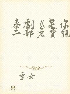 泰剧《是你》第二部免费观看封面