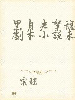 黑月光拿稳be剧本小说未删减