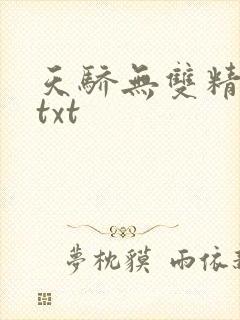 天骄无双精校版txt