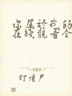 你属于我的动漫在线观看全集封面