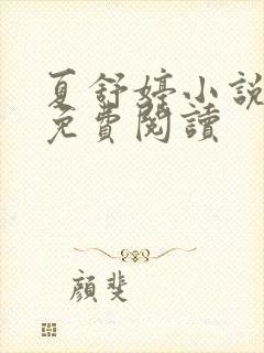 夏舒婷小说后续免费阅读