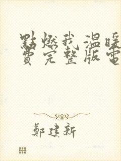 点燃我温暖你免费完整版电视剧高清