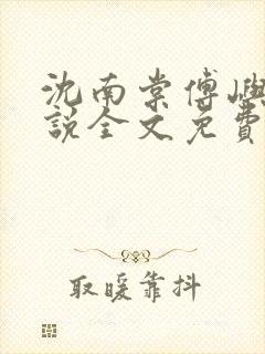 沈南棠傅屿行小说全文免费阅读