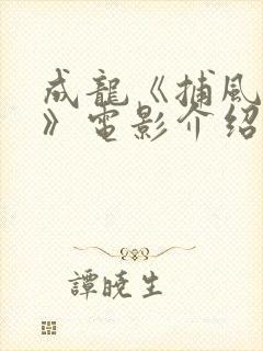 成龙《捕风追影》电影介绍封面