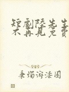 短剧陆先生余生不再见免费观看全集