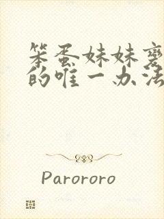 笨蛋妹妹变聪明的唯一办法封面