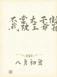 不当太子侧妃后,我被王爷宠成宝女主