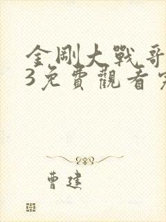 金刚大战哥斯拉3免费观看完整版国语封面