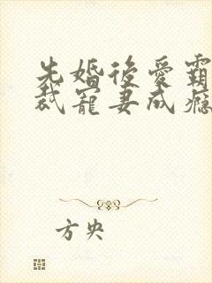 先婚后爱霸道总裁宠妻成瘾