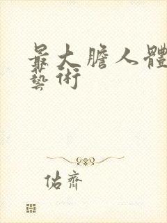 最大胆人体裸体艺术