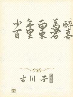 少年白马醉春风百里东君喜欢谁封面