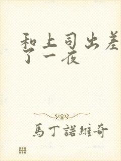 和上司出差被做了一夜