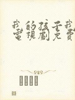 我的孩子我的家电视剧免费封面