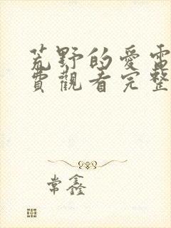 荒野的爱电影免费观看完整版