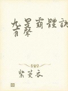 九星霸体诀小说有声封面