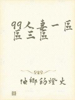 99人妻一区二区三区