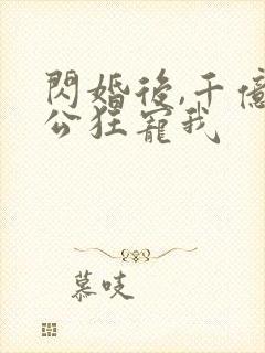 闪婚后,千亿老公狂宠我