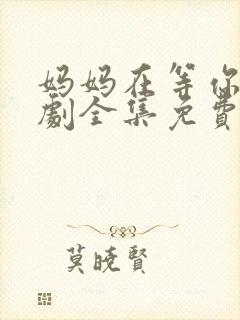 妈妈在等你电视剧全集免费观看完整版封面