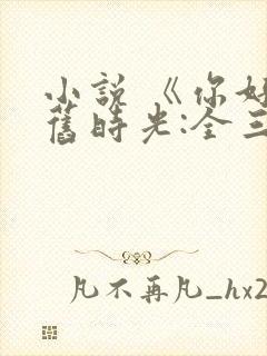 小说 《你好,旧时光:全三册》