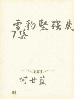 雪豹坚强岁月37集封面