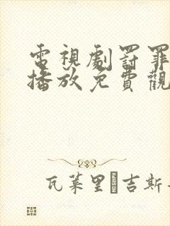 电视剧罚罪在线播放免费观看封面