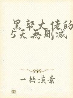 黑帮大佬的365天无删减