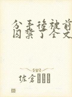 分手后被前男友囚禁了全文免费阅读