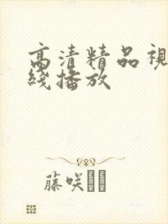 高清精品视频在线播放