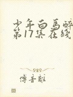 少年白马醉春风第17集在线观看