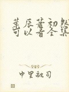 叶辰萧初然哪里可以看全集封面