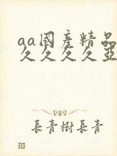 aa国产精品久久久久久亚洲av