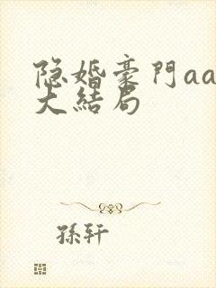 隐婚豪门aa制大结局封面