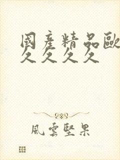 国产精品欧美久久久久久封面