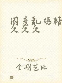 国产乱码精品久久久久