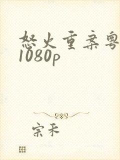 怒火重案粤语版1080p封面