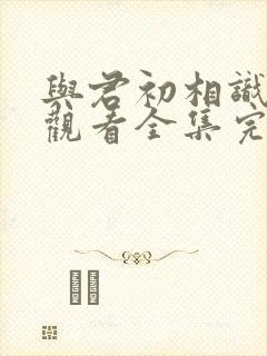 与君初相识免费观看全集完整版