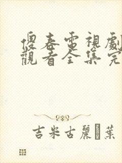 傻春电视剧免费观看全集完整版