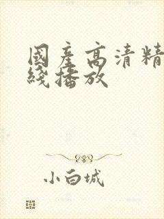 国产高清精品在线播放