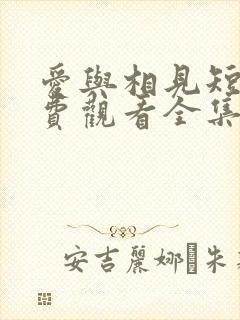 爱与相见短剧免费观看全集高清