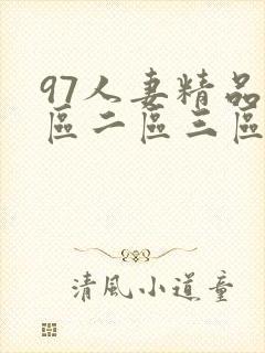 97人妻精品一区二区三区久久