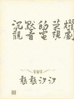 沉默的荣耀免费观看电视剧在线观看中文