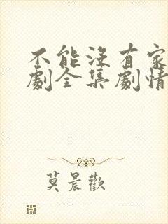 不能没有家电视剧全集剧情