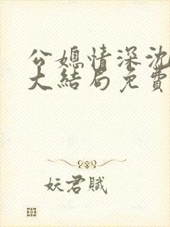 公媳情深沈梦溪大结局免费阅读封面