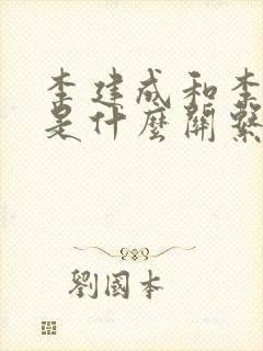 李建成和李世民是什么关系封面