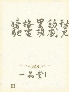 暗格里的秘密策驰电视剧免费观看