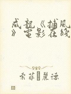 成龙《捕风追影》电影在线
